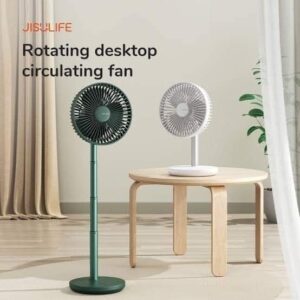 JISULIFE FA13P Oscillating Extendable Desk Fan – Stay Cool and Flexible