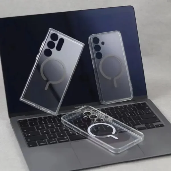 New Magsafe Hard Clear Magnet Case for Samsung Galaxy S25 Ultra/s24 ultra/s23 ultra - Image 3